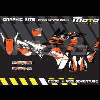 สติ๊กเกอร์วิบาก Honda CRF 250 Rally ทั้งคัน Graphic kit สติ๊กเกอร์เคลือบเงา สุดคุ้ม