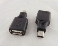 10Pcs F/M USB 2.0 A Female To Mini USB B 5 Pin Male Plug OTG Adapter Converter