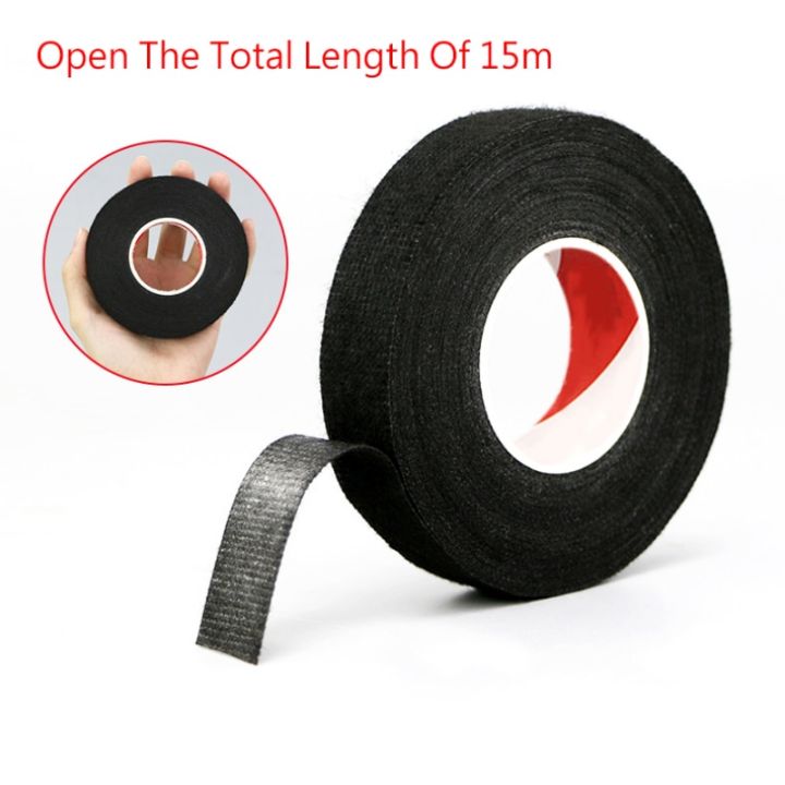 15m-heat-resistant-flame-retardant-tape-adhesive-cloth-tape-for-car-cable-harness-wiring-loom-protection-electrical-heat-tape-adhesives-tape