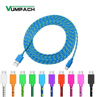 ✲ Micro USB Cable 1m 2m 3m Nylon Braided Data Sync USB Charger Cable For Samsung Huawei Xiaomi HTC Android Phone USB Micro Cables