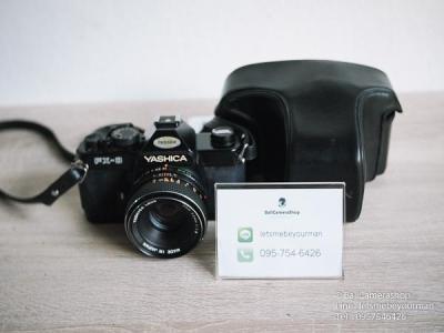 ขายกล้องฟิล์ม Yashica FX-3 สภาพไม่สวย ใช้งานได้ปกติ Serial 121068 พร้อมเลนส์ Yashica DBS 50mm F1.8