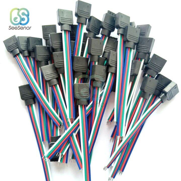 10cm-4pin-5pin-led-rgb-strip-light-connector-male-female-plug-socket-connecting-cable-wire-for-5050-rgb-rgbw-led-strip-light