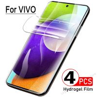 4PCS Hydrogel Film For VIVO IQOO 10 9 8 Pro Screen Protectors For VIVO X70 X50 X60 X80 Pro Plus Soft Gel Film Not Tempered Glass