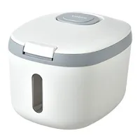 5Kg Rice Bucket Sealed Rice Dispenser Insect Moisture Proof Sealed Rice Storage Container Grain Storage Box