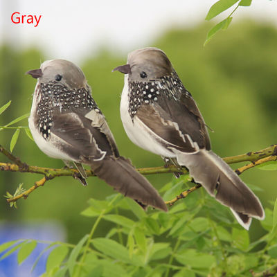 yizhuoliang นกปลอมขนาดเล็กขนนกเทียมโฟมนกพิราบตกแต่งสวนงานแต่งงานเครื่องประดับ