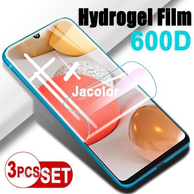 ✆☜✤ 3PCS Hydrogel Safety Film For Samsung Galaxy A42 5G Screen Protector Samsun A 42 Water Gel Soft Film HD Clear Not Tempered Glass