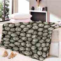 Baseball slitight light sky 3D wall Plush Fleece Blanket picnic sofa