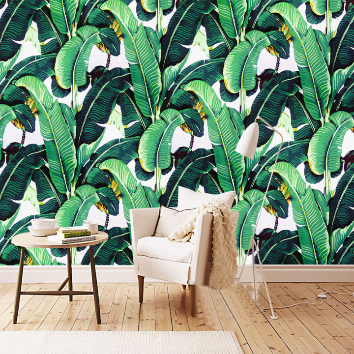 hot-european-style-retro-tropical-rain-forest-plant-banana-leaf-photo-wallpaper-pastoral-mural-background-wall-mural-bedroom-fresco