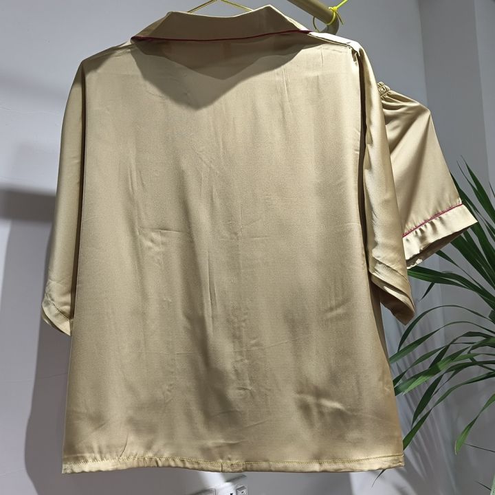 terno-ชุดนอนสตรีสำหรับผู้หญิงชุดนอนชุดนอนผ้าไหมผู้หญิงทองคุณภาพสูงสุดฮอต