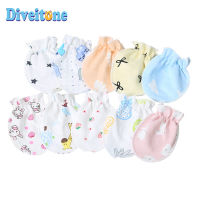 Baby Gloves Anti-scratch Gloves Cotton Cartoon Pattern Newborn Baby Protective Gloves Baby Gloves