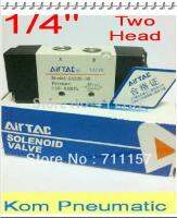 4A220-08 Pneumatic Air Control Solenoid Valve 1/4 quot; Inlet Outlet 5 Way 2 Position Double Head Air Valves