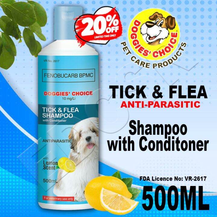 (SO) Doggies Choice Tick and Flea Shampoo with Conditioner with Lemon