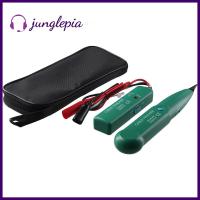 JUNGLEPIA เครื่องติดตามสายเคเบิลอีเทอร์เน็ต ABS RJ11สีเขียว RJ45เครื่องติดตามสายโทรศัพท์มือถืออุปกรณ์ทดสอบความต่อเนื่องโทนเจเนอเรเตอร์