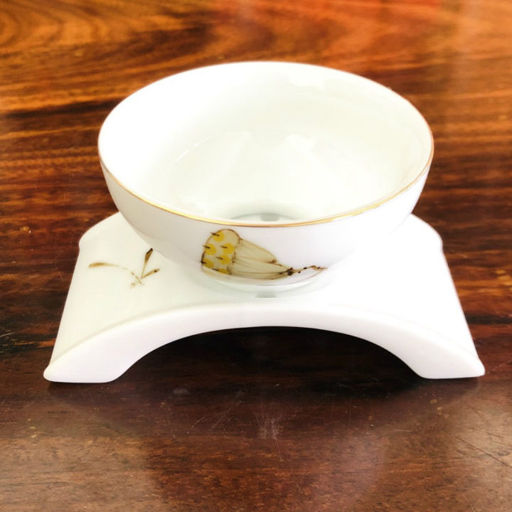 ชุดถ้วยชาจีน-ลายดอกบัวสวยๆ-นำเข้า