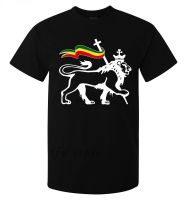 Lion of Judah Carrying Rastafari Flag Art Rasta Men Top Vintage Tshirt Black Cool Casual T Shirt Men Clothing Ropa Hombre XS-6XL