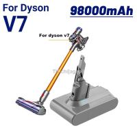 Original Dyson V7 Battery 21.6V 98000mAh Li-lon Rechargeable Battery for Dyson V7 Battery Animal Pro Vacuum Cleaner Replacement （สต็อกสำเร็จรูป） agapi