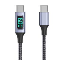 100W USB Type-C สายไฟเคเบิล5A USB-C ไปยัง Usb-C จอแสดงผลแอลอีดี1M เส้นสำหรับแลปท็อปโทรศัพท์ที่รวดเร็วสายชาร์จ1เมตร