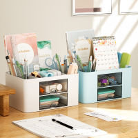 CIFbuy Creative Transparent Drawer Storage Box Desktop Cosmetics Organizer Student Pen Holder School Office Stationery Supplies