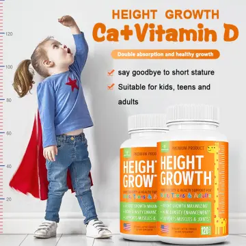 Pack of 2 Height Growth Maximizer - Natural Height Booster Teen Vitamins -  Made in USA - Growth Pills to Reach Height & Grow Taller - Height Increase