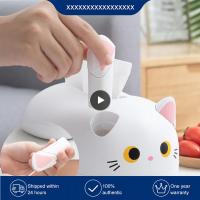 Nordic Style Toothpick Holder Cat Shape Toilet Paper Holder Napkin Storage Container Desktop Decor Napkin Storage Box Tissue Box Bathroom Counter Stor