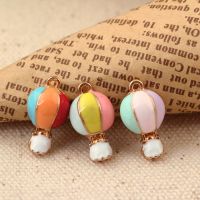 【YF】♙☏  10Pcs/Set Color Fashion Diy Gold Alloy Enamel Hot Air Charms Metal Pendants Earring Jewelry Making