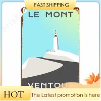 Le Mont Ventoux แผ่นโลหะโปสเตอร์ผนังตกแต่งภาพจิตรกรรมฝาผนังตกแต่งคลับดีบุกโลโก้โปสเตอร์ 20 * 30 ซม