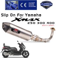 Motorcycle Exhaust For Yamaha XMAX300 XMAX250 XMAX400 2017-2021 xmax 300 250 Full System Exhaust Muffler Escape Middle Link Pipe