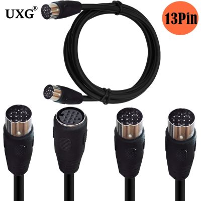 DIN 13Pin Cable Male To Female 13-Pin Extended Cable  Large 13P Cable Beauty Equipment Line Stage Atomizer Cable 1m 1.5m 3m Wires  Leads Adapters