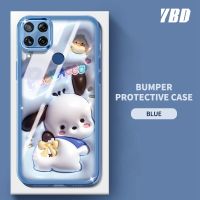 YBD เคสโทรศัพท์ สำหรับ OPPO Realme C15 C21 C21Y C25Y C12 C25 C25S Realme Narzo 20 30A 50A โปร่งใสสีใสฟิล์มเลนส์ TPU Carmera TPU นุ่มป้องกันด้วยลวดลายการ์ตูนน่ารัก