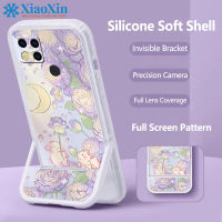 XiaoXin สำหรับ R edmi 9C 10A TPU ที่มองไม่เห็นยืนโทรศัพท์กรณีแบบบูรณาการโทรศัพท์ Soft Case กล้องเต็มครอบคลุม