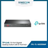 มีบริการส่งด่วนภายในวัน - TP-Link รุ่น TL-SG1210MP 10-Port Gigabit Desktop Switch with 8-Port PoE+ By Sinecon