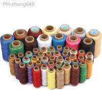 Fenrry 1Pcs 45 Colors Flat Waxed Thread for Leather Sewing Wax String Polyester Cord Craft Stitching Bag 12m/30m/50m/150m/250m