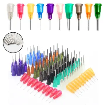 100pcs Dental Dispensing Needle Syringe Tips Straight 14G/15G/16G/18G/20G