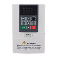 2.2KW 380V VFD อินเวอร์เตอร์ไดรฟ์ความถี่แปรผันสำหรับการควบคุมความเร็วของมอเตอร์เอาต์พุตอินพุต3เฟส Home Tool