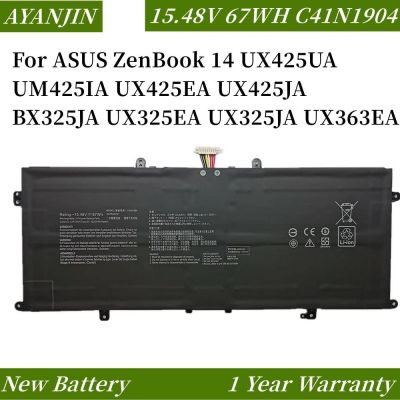 w93fv8 New C41N1904 C41N1904-1 67WH Laptop Battery for ASUS ZenBook 14 UX425UA UM425IA UX425EA UX425JA BX325JA UX325EA UX325JA UX363EA