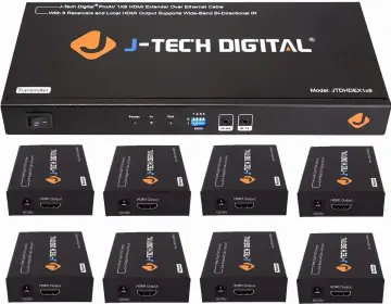 J-Tech JTDHDEX1x4 Digital HDMI Extender/Splitter, 1x4