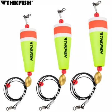 THKFISH Fishing Bobbers 3PCS EVA Foam Round Floats Snap-On Spring Fishing  Buoy Accessories for Freshwater Saltwater