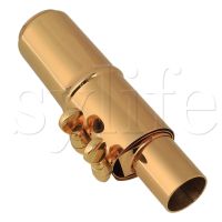 ；。‘【 B-Flat Tenor Saxophone Mouthpiece Cap Ligature   Plated 7# Good Sound