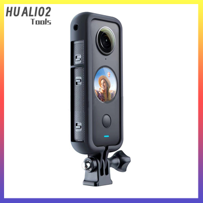 HUALI02 Vamson สำหรับ Insta 360หนึ่ง X2อุปกรณ์เสริมกรอบป้องกันกรณีกรณีอะแดปเตอร์สำหรับ Insta360 Action Camera VP603 Panoramic Camera Rabbit CAGE Case Insta360 X2 Plastic BEZEL
