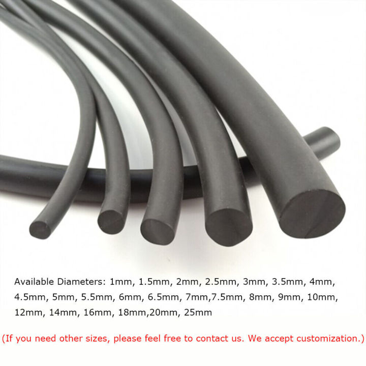 Meter Cylinder Nbr Nitrile Rubber Sealing Strip Black Solid Round O Bar Seal Oil Resistance