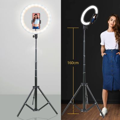 ☒ 26 16 cm Selfie Ring Light with Tripod Stand amp; Mobile Holder Photography Led Rim Of Lamp for Live Streaming Youtube Tiktok Video