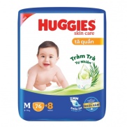 Bỉm - Tã quần Huggies cộng miếng size M 76 + 8 miếng 6 - 11kg