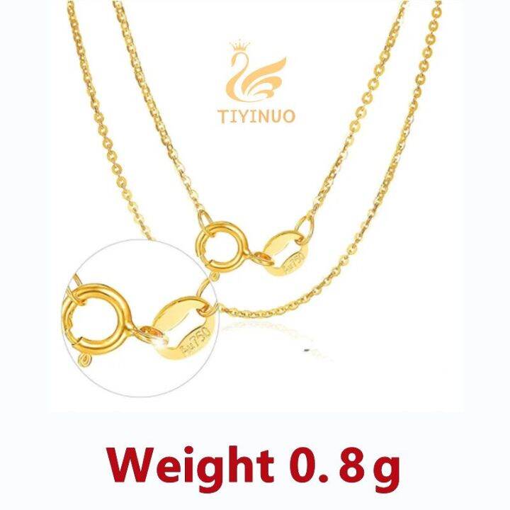 tiyinuo-สร้อยสายโซ่แท้18k-ของผู้หญิงแฟชั่นคลาสสิกปาร์ตี้เครื่องประดับที่งดงามของขวัญการหมั้น-au750แท้บริสุทธิ์