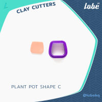 Plant Pot C Clay Cutter/ Clay Tools/ Polymer Clay Cutter/ แม่พิมพ์กดดินโพลิเมอร์ทำต่างหูรูปทรงกระถางดอกไม้