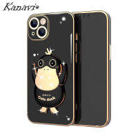 Kanavi เคสโทรศัพท์รูปเป็ดที่สามารถถอดออกได้,สำหรับ iPhone 14 13 12 11 Pro Max 14 Plus 13 12 Mini XR XS Max XR XS X 8 7 SE 2020เคสโทรศัพท์แฟชั่นใหม่ที่ใส่เป็ดถอดออกได้