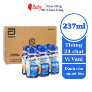 Date T4 24 Thùng 24 chai Sữa Bột pha sẵn Ensure Vani Chai 237ml