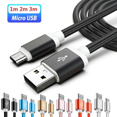 Chaunceybi Fast Charging Metal Alloy Fabric 5PIn Braided USb Cable 1M 2m Wire phone