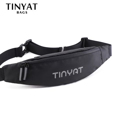 TINYAT Men Male Waist Bag pack Purse Casual Large Phone Belt Bag Pouch Canvas Travel Phone Bag Fanny Banana Bag Hip 5 Pockets