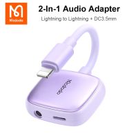 Mcdodo Lightning To Jack 3.5Mm 2 In 1 AUX Audio Adapter OTG Earphone Converter Splitter For Iphone 14 13 12 11 Pro Max Adapter