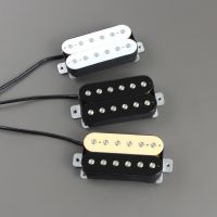 FLEOR ปิ๊กอัพคอยล์ฮัมบักเกอร์คู่ Gitar Listrik Pickup Keramik แม่เหล็กยึดเสาแบบ Bagian Gitar